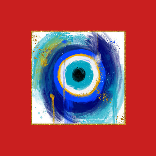 Мужской свитшот На удачу / Красный – фото 3