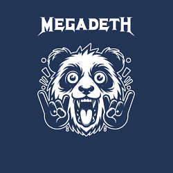 Свитшот хлопковый мужской Megadeth rock panda, цвет: тёмно-синий — фото 2