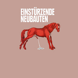 Свитшот хлопковый мужской Einstrzende Neubauten - Horse, цвет: пыльно-розовый — фото 2