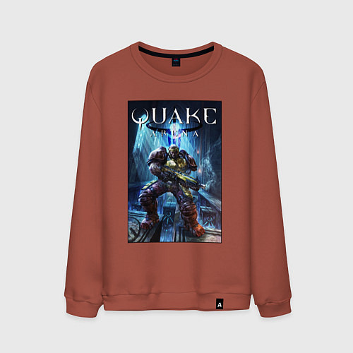 Мужской свитшот Quake arena - Ranger / Кирпичный – фото 1