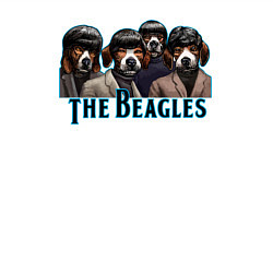 Свитшот хлопковый мужской Beatles beagles, цвет: белый — фото 2
