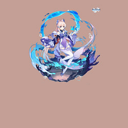 Свитшот хлопковый мужской Сангономия Кокоми из Геншин Импакт, цвет: пыльно-розовый — фото 2