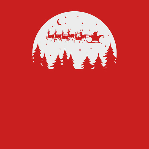 Мужской свитшот Santa night / Красный – фото 3
