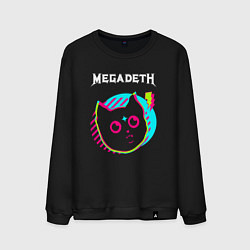 Мужской свитшот Megadeth rock star cat