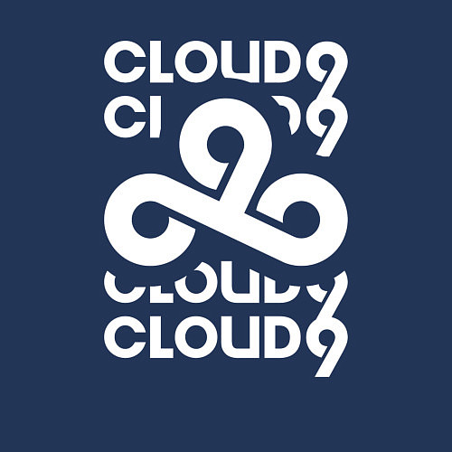 Мужской свитшот Cloud9 - in logo / Тёмно-синий – фото 3