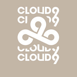 Свитшот хлопковый мужской Cloud9 - in logo, цвет: миндальный — фото 2