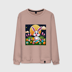 Мужской свитшот Ушастик и луна