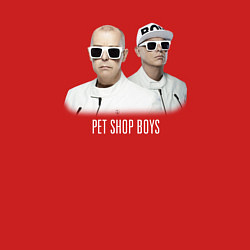 Свитшот хлопковый мужской Pet Shop Boys - A Band, цвет: красный — фото 2