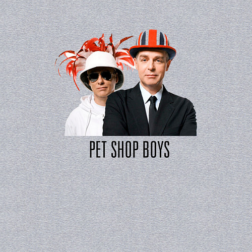 Мужской свитшот Pet Shop Boys - synthpop from england / Меланж – фото 3