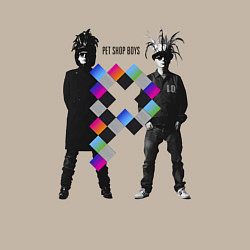 Свитшот хлопковый мужской Pet Shop Boys - duet from england, цвет: миндальный — фото 2