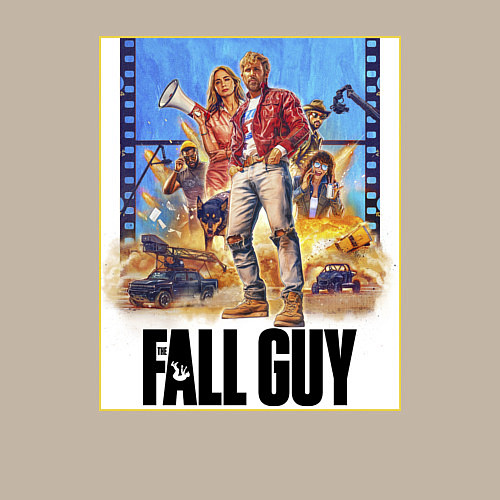 Мужской свитшот Каскадеры Эмили Блант и Райан Гослинг / Миндальный – фото 3