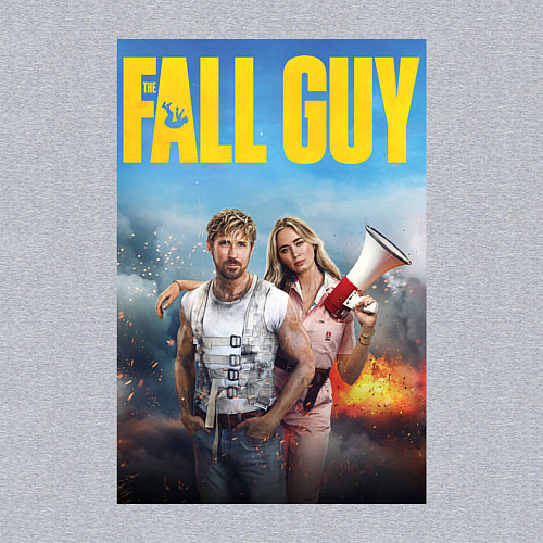 Мужской свитшот Ryan Gosling and Emily Blunt the fall guy / Меланж – фото 3