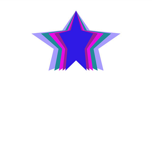 Мужской свитшот Звезда в перспективе / Белый – фото 3