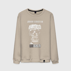 Свитшот хлопковый мужской Laibach - Skull, цвет: миндальный