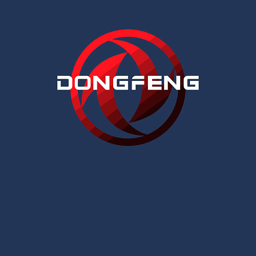 Мужской свитшот Dongfeng - logo / Тёмно-синий – фото 3
