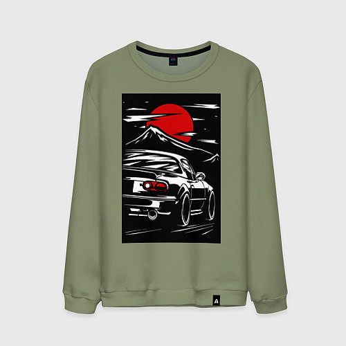Мужской свитшот Мазда mx5 miata / Авокадо – фото 1