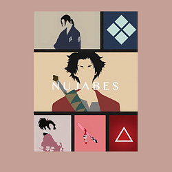 Свитшот хлопковый мужской Самурай Чамплу Мугэн, цвет: пыльно-розовый — фото 2