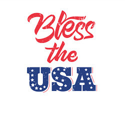 Свитшот хлопковый мужской Bless the USA, цвет: белый — фото 2