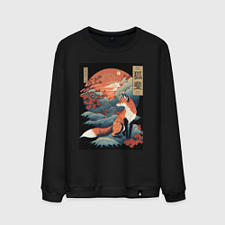 Мужской свитшот Лиса в японском стиле