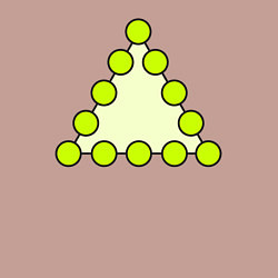 Свитшот хлопковый мужской Треугольник из кругов, цвет: пыльно-розовый — фото 2