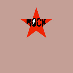 Свитшот хлопковый мужской Rock star red white, цвет: пыльно-розовый — фото 2