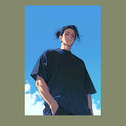 Свитшот хлопковый мужской Сугуру Гэто, цвет: авокадо — фото 2