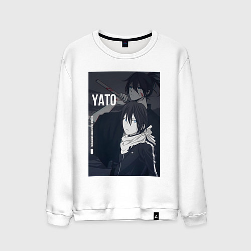 Мужской свитшот Бездомный бог Ято / Белый – фото 1