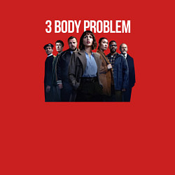 Свитшот хлопковый мужской Задача трёх тел - физики, цвет: красный — фото 2