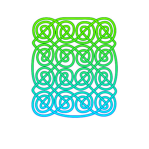 Мужской свитшот Кельтский бесконечный зеленый узор / Белый – фото 3