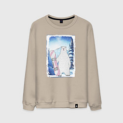 Мужской свитшот Медвежий сноуборд