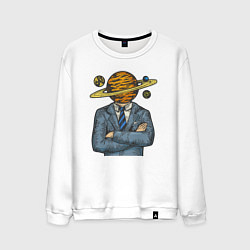 Мужской свитшот Человек сатурн