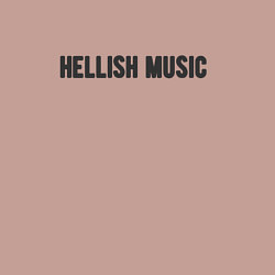 Свитшот хлопковый мужской Hellish music, цвет: пыльно-розовый — фото 2