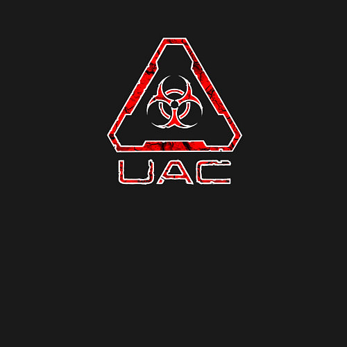 Мужской свитшот UAC красный повреждённый / Черный – фото 3