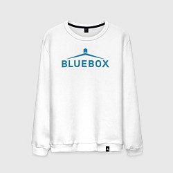 Свитшот хлопковый мужской Доктор Кто Bluebox, цвет: белый