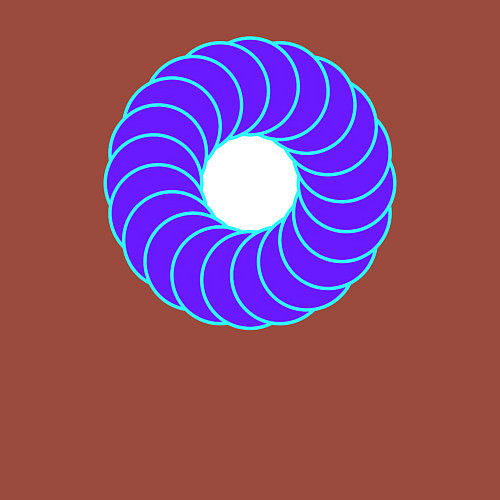 Мужской свитшот Фиолетовая баранка / Кирпичный – фото 3