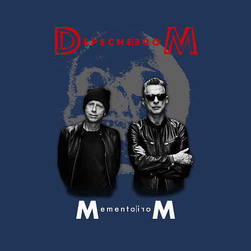 Мужской свитшот Depeche Mode - Memento mori tour band / Тёмно-синий – фото 3