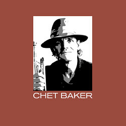 Свитшот хлопковый мужской Chet Baker jazz legend, цвет: кирпичный — фото 2