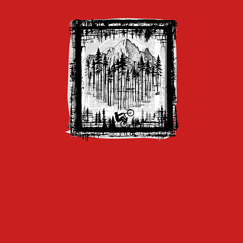 Мужской свитшот Вихрь осени / Красный – фото 3