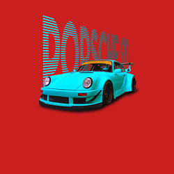 Свитшот хлопковый мужской Винтажный немецкий автомобиль Порше 911, цвет: красный — фото 2