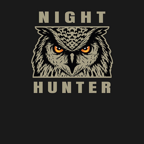 Мужской свитшот Night hunter / Черный – фото 3