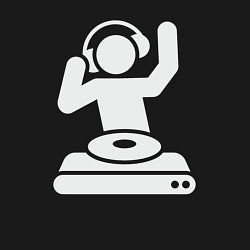 Свитшот хлопковый мужской Party dj, цвет: черный — фото 2