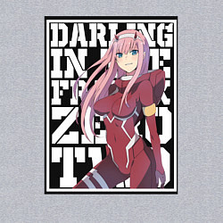 Свитшот хлопковый мужской Darling in the FranXX zero, цвет: меланж — фото 2