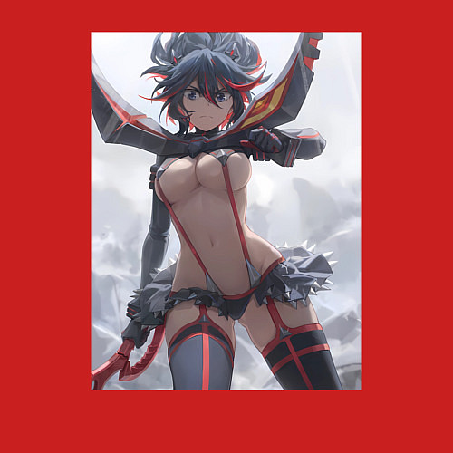 Мужской свитшот Убей или умри арт / Красный – фото 3