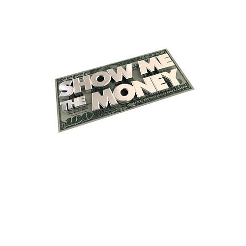 Мужской свитшот Show me the money / Белый – фото 3