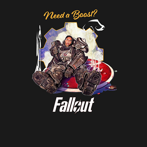 Мужской свитшот Maximus fallout need a boost / Черный – фото 3