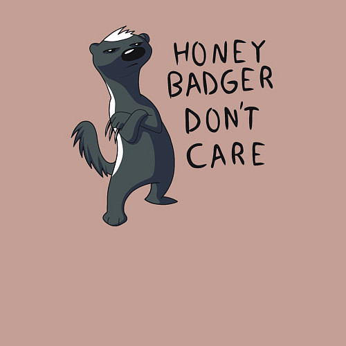 Мужской свитшот Медоед / Пыльно-розовый – фото 3