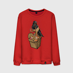 Мужской свитшот Ворон и лапша