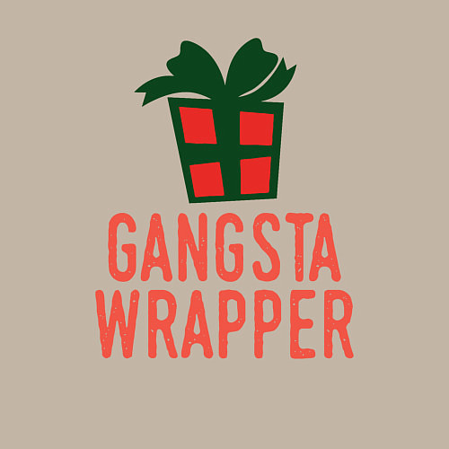 Мужской свитшот Gangsta wrapper / Миндальный – фото 3