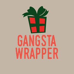 Свитшот хлопковый мужской Gangsta wrapper, цвет: миндальный — фото 2