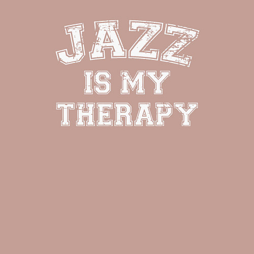 Мужской свитшот Джаз моя терапия / Пыльно-розовый – фото 3
